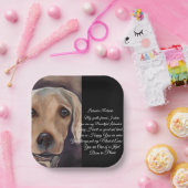 Labrador Retriever Poëzie Papieren Bordje (Feest)