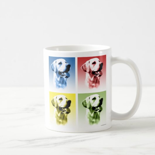 Labrador Retriever Pop Art Koffiemok (Rechts)