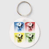 Labrador Retriever Pop Art Sleutelhanger (Voorkant)