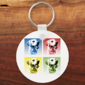 Labrador Retriever Pop Art Sleutelhanger (Voorkant)