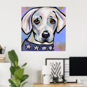 Labrador Retriever Poster (Thuiskantoor)