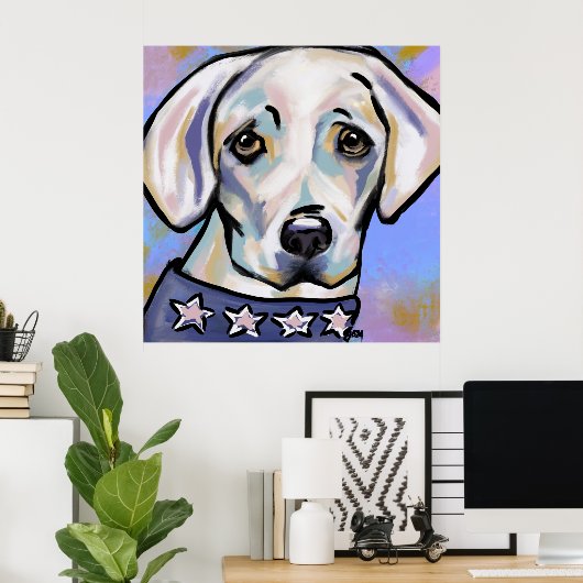 Labrador Retriever Poster (Thuiskantoor)