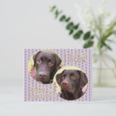 Labrador Retriever Postkarte Briefkaart (Staand voorkant)