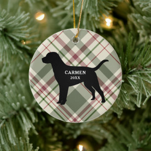 Labrador Retriever Pset-kerstversiering Keramisch Ornament