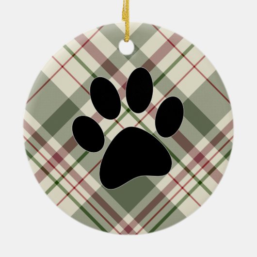 Labrador Retriever Pset-kerstversiering Keramisch Ornament (Achterkant)