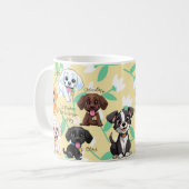 Labrador retriever pup koffiemok (Voorkant links)