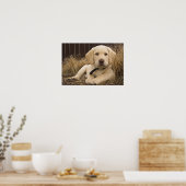 Labrador Retriever pup Poster (Keuken)