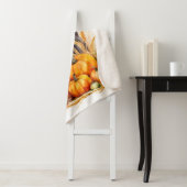 Labrador Retriever Puppy Autumn Pumpkins Hondenlie Sherpa Deken (In situ)