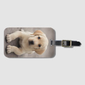 Labrador Retriever Puppy Bagagelabel (Voorkant (horizontaal))