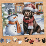 Labrador Retriever Puppy Dog Snowman Kerstmis Legpuzzel<br><div class="desc">Op zoek naar een leuke en boeiende activiteit om te delen met uw familie dit vakantieseizoen? Zoek niet verder dan onze puzzel collectie met speelse Labrador Retrievers! Als hondenliefhebber, zult u de verscheidenheid van design aanbidden die wij aanbieden, met inbegrip van schattige en knuffelige puppies, beminnelijk geel, chocolade, en zwarte...</div>