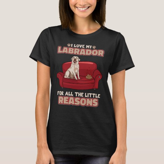 Labrador Retriever Puppy Dog T-shirt (Voorkant)