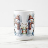 Labrador Retriever Puppy Dog Vakantie Sneeuwman Koffiemok (Center)