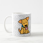 Labrador Retriever puppy dog zit gouden schattige  Koffiemok (Links)