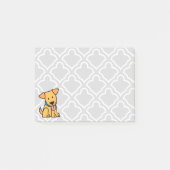 Labrador Retriever puppy dog zit gouden schattige  Post-it® Notes (Voorkant)