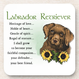 Labrador Retriever Puppy Geschenken met Erfgoed Onderzetter