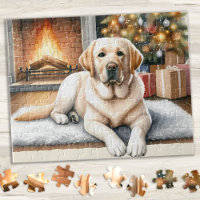 Labrador Retriever Puppy Hond Geel Lab Kerstmis