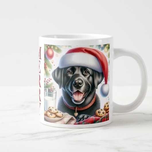 Labrador Retriever Puppy Hond & Kerstkoekjes Grote Koffiekop (Rechts)