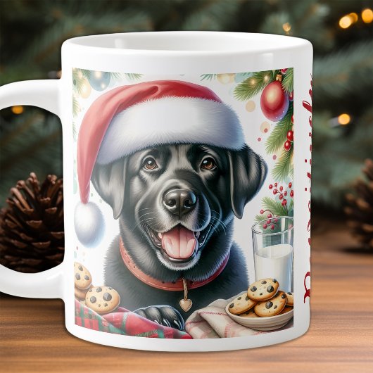Labrador Retriever Puppy Hond & Kerstkoekjes Grote Koffiekop