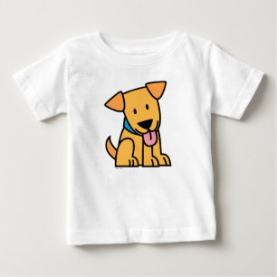 Labrador Retriever puppy hond zit goud zoete pup