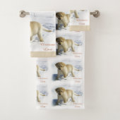 Labrador Retriever Puppy Kerstmis Bad Handdoek (Insitu)