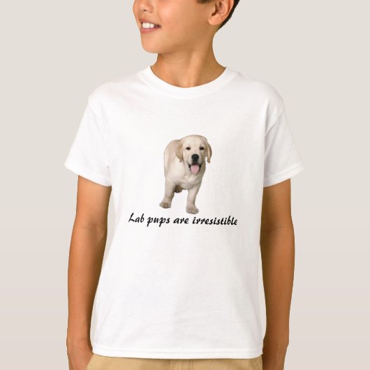 Labrador Retriever Puppy Kinder Unisex Shirt (Voorkant)