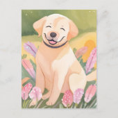 Labrador Retriever Puppy | Lab Dog Schattigee Wate Briefkaart (Voorkant)