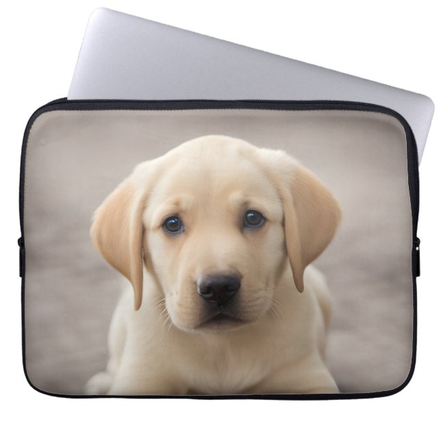Labrador Retriever Puppy Laptop Sleeve (Voorkant)