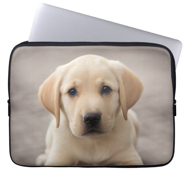 Labrador Retriever Puppy Laptop Sleeve (Voorkant)