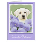 Labrador Retriever Puppy Painting Original Dog Art (Voorkant)