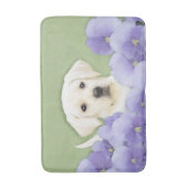 Labrador Retriever Puppy Painting Original Dog Art Badmat (Voorkant Verticaal)