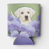 Labrador Retriever Puppy Painting Original Dog Art Blikjeskoeler (Voorkant)