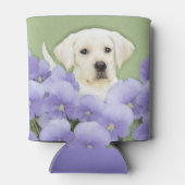 Labrador Retriever Puppy Painting Original Dog Art Blikjeskoeler (Achterkant)