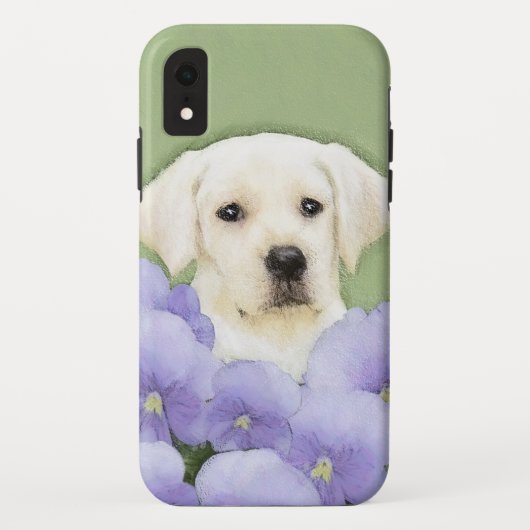 Labrador Retriever Puppy Painting Original Dog Art Case-Mate iPhone Case (Achterkant)