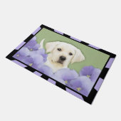 Labrador Retriever Puppy Painting Original Dog Art Deurmat (Schuin)