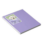 Labrador Retriever Puppy Painting Original Dog Art Notitieblok (Schuin)