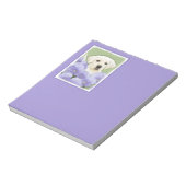 Labrador Retriever Puppy Painting Original Dog Art Notitieblok (Linkerzijde)