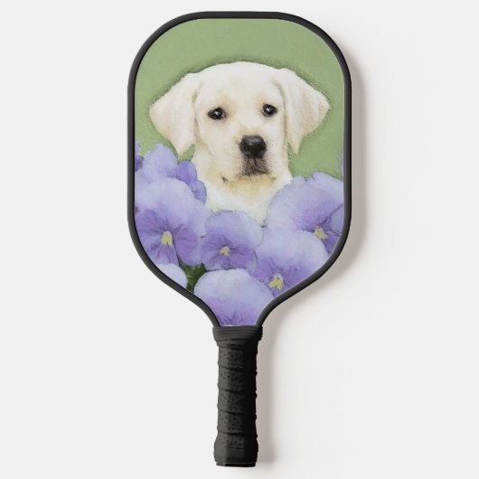 Labrador Retriever Puppy Painting Original Dog Art Pickleball Paddle (Achterkant)