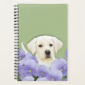 Labrador Retriever Puppy Painting Original Dog Art Planner (Voorkant)