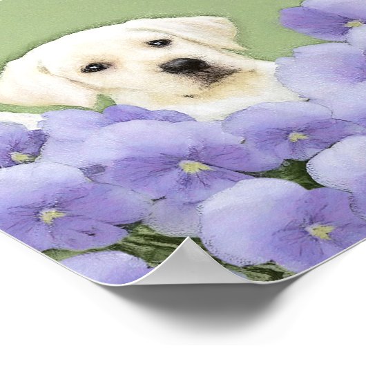 Labrador Retriever Puppy Painting Original Dog Art Poster (Hoek)