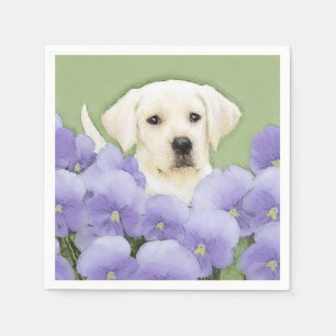 Labrador Retriever Puppy Painting Original Dog Art Servet