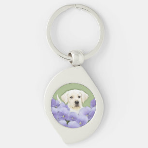 Labrador Retriever Puppy Painting Original Dog Art Sleutelhanger