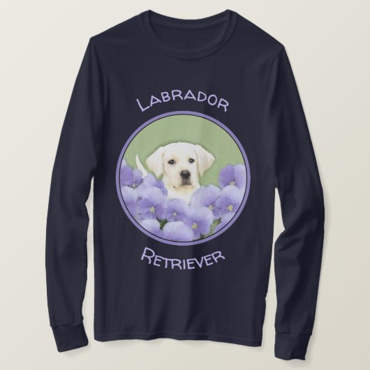 Labrador Retriever Puppy Painting Original Dog Art T-shirt (Design voorkant)