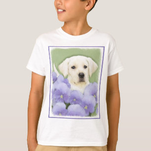 Labrador Retriever Puppy Painting Original Dog Art T-shirt
