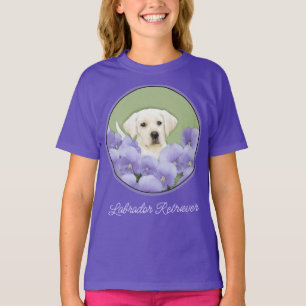 Labrador Retriever Puppy Painting Original Dog Art T-shirt