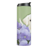 Labrador Retriever Puppy Painting Original Dog Art Thermosbeker (Gedraaid links)