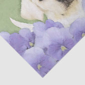 Labrador Retriever Puppy Painting Original Dog Art Tissuepapier (Detail)