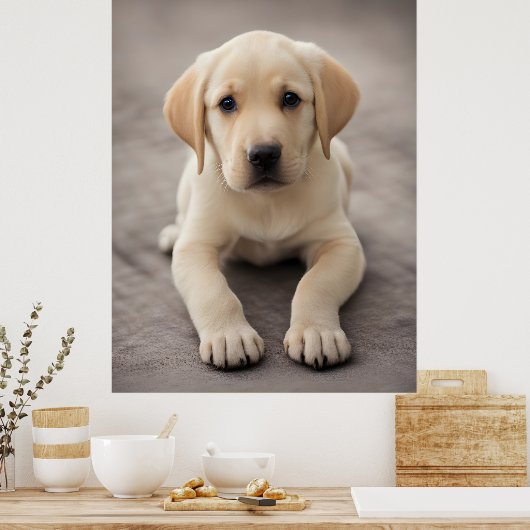 Labrador Retriever Puppy Poster (Keuken)
