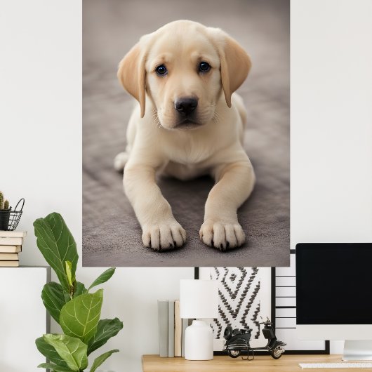 Labrador Retriever Puppy Poster (Thuiskantoor)