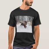 Labrador Retriever Puppy Retriving A fazant T-shirt (Voorkant)