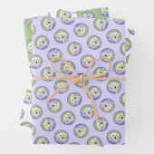 Labrador Retriever Puppy Schilderij Gele Hond Art Inpakpapier Vel (In situ)